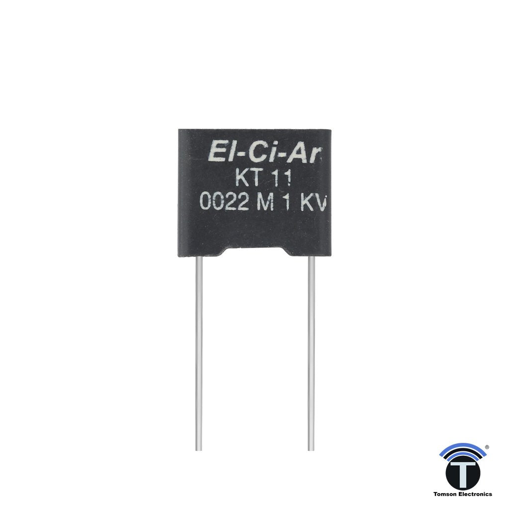0.0022uF 1KV KT11 Film Foil Polyester Film Capacitor 0.0022uF 1KV KT11 Film Foil Polyester Film Capacitor